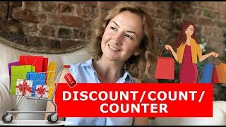 DISCOUNT/ COUNT/ COUNTER. Английский для путешествий