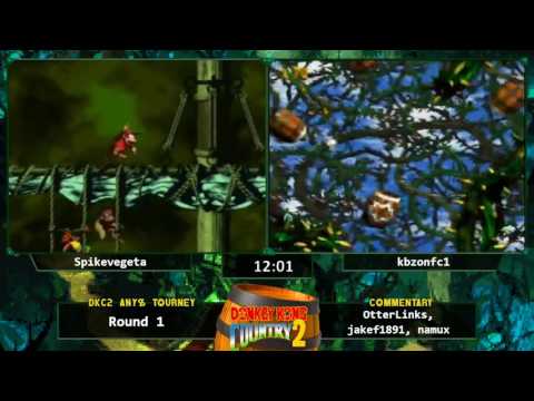 Spikevegeta vs kbzonfc1 - Donkey Kong Country 2 Any% Tournament 2016
