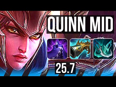 QUINN vs IRELIA (MID) | Dominating | KR Master | 25.7