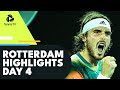 Auger-Aliassime & Murray Clash; Tsitsipas & Rublev Aim For Last 8 | Rotterdam 2022 Highlights Day 4