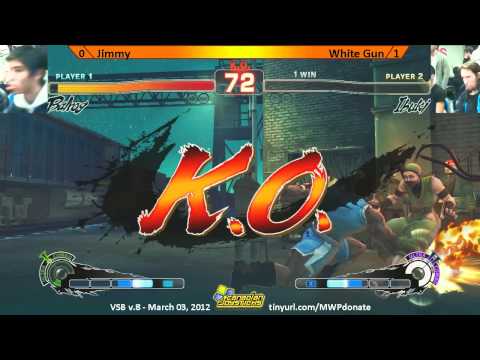 Jimmy vs White Gun - SSF4AE Singles - Vancover Street Battle 8