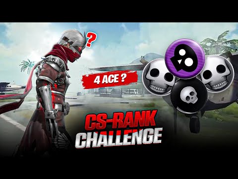 4 ACE in CS-RANK CHALLENGE💀🔥CAN I❓