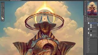 Painting Clouds for Zuriel, Angel of Libra