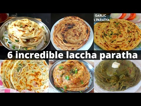 6 incredible laccha paratha recipe|non stuffed different laccha parath recipe|SNEHAL SHRIGADIWAR