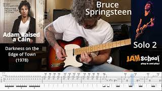 Bruce Springsteen Adam Raised a Cain Guitar Solo with TAB