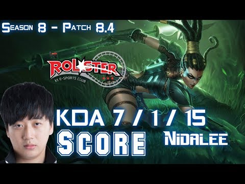 KT Score NIDALEE vs LEE SIN Jungle - Patch 8.4 KR Ranked