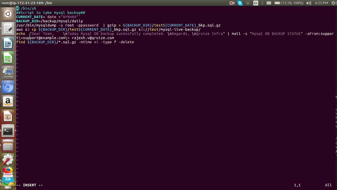 Mysql Backup Automated Using Bash Script