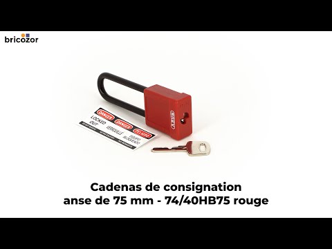 Cadenas de consignation - anse de 75 mm - 74/40HB75 couleur ABUS
