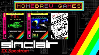 New Zx Spectrum Homebrew Games - T54,Escape from Exodron and Jet Set Steamboat Willy