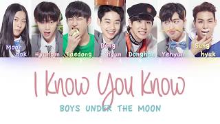 (Produce 101 Season 2) Boys Under The Moon - I Know You Know | Color Coded HAN/ROM/ENG Lyrics