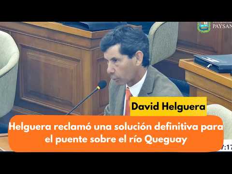 Helguera reclamó una solución definitiva para el puente sobre el río Queguay