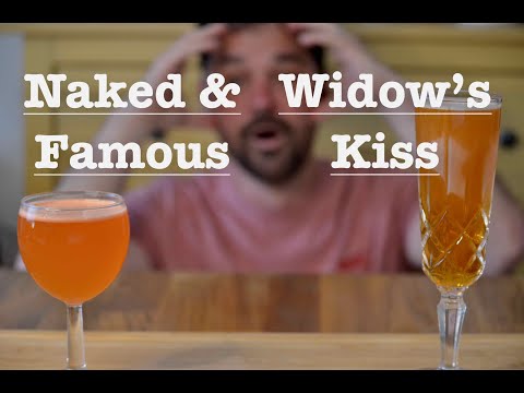 🍹💃🏻2 cocktails avec de la CHARTREUSE:  NAKED & FAMOUS et le WIDOW'S KISS:💋🥃