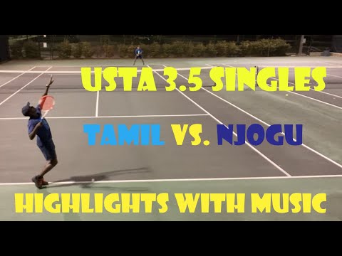 Tennis Singles USTA 3.5 Tournament Match Play highlights.