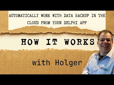 Automatically work with data backup in the cloud from your Delphi app