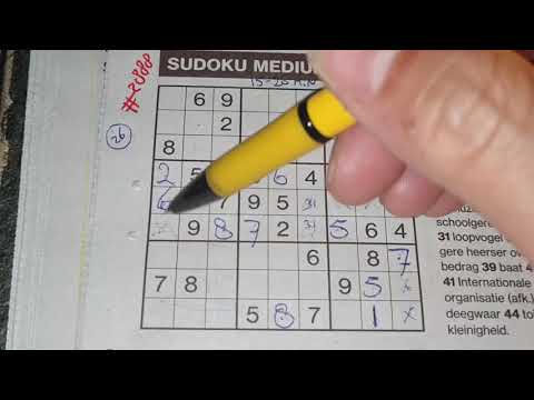 (#2888) A joy to solve. Medium Sudoku puzzle. 06-03-2021