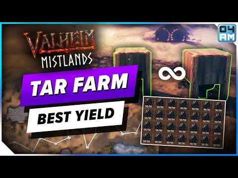 BEST Way To Farm Unlimited Tar Fast - Valheim Mistlands Tar Growth Farming Guide