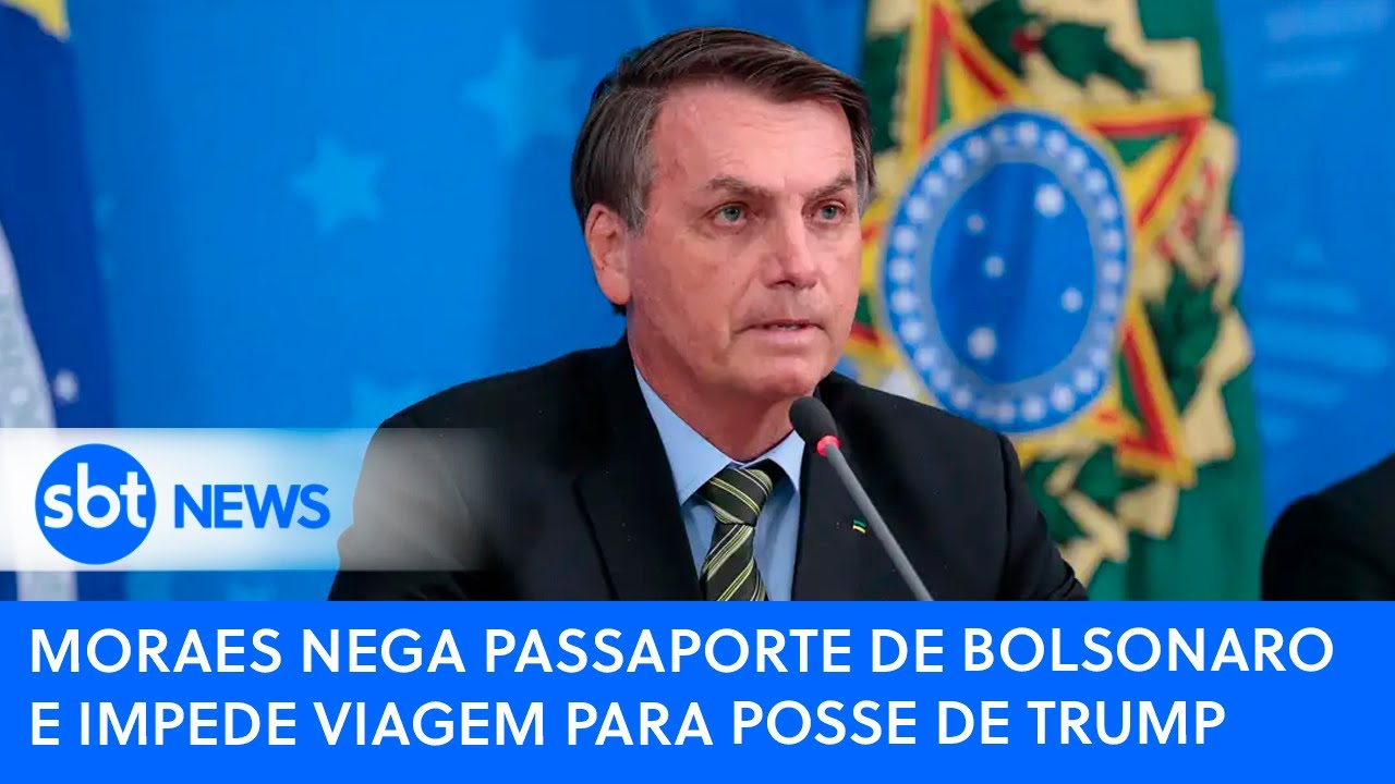 Moraes nega passaporte de Bolsonaro e impede viagem para posse de Trump | SBT News