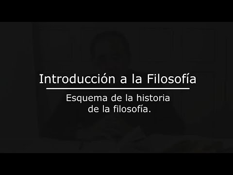 Introducción a la Filosofía, 7. Esquema historia filosofía