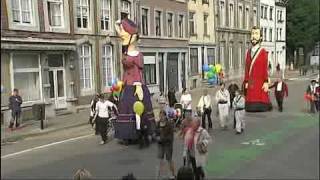 preview picture of video 'Promenade du géant Bihin dans les rues de Verviers'