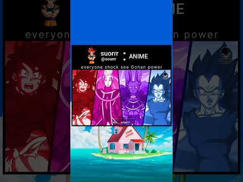everyone shock see Gohan power