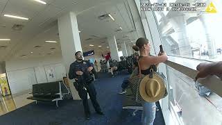 VIDEO | Tiffany Gomas &#39;crazy plane lady&#39; storms off American Airlines flight in new bodycam video