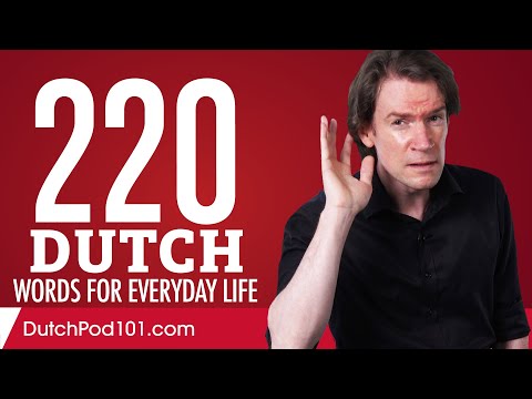 220 Dutch Words for Everyday Life - Basic Vocabulary #11