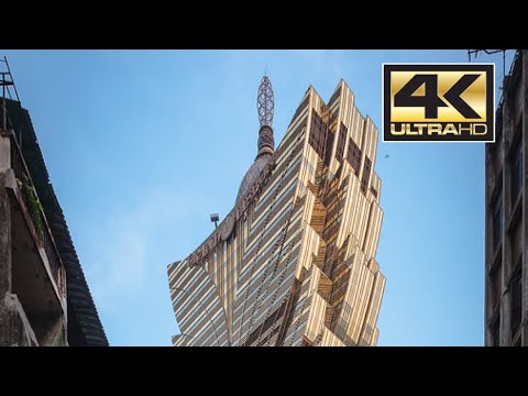 【4K HDR】Macau Walk - GRAND LISBOA HOTEL  | 澳門新葡京酒店 （Aug.2021)
