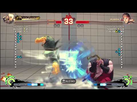 Soregashi Yan (Rufus) vs. LeviStrauss1829 (Ryu) - SSF4 AE 2012 Ranked Match