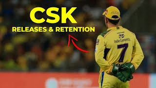 IPL 2024 - CSK Players Releases and Retention ✅ ft. MS Dhoni