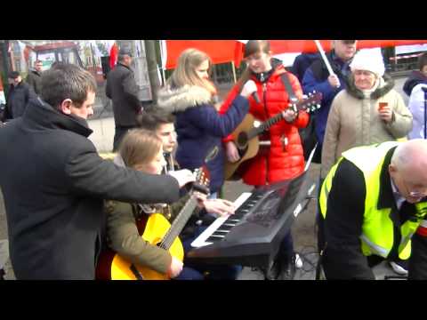 PROTEST ROLNIKÓW PRZED MSZĄ ŚWIĘTĄ 22-02-2015 GOLGOTO