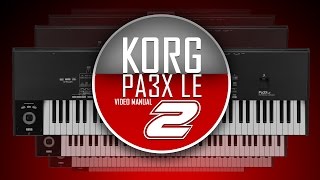 KORG Pa3X LE Video Manual - Част Втора - Звуци