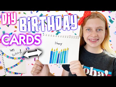 DIY Birthday Cards || Art with Alyssa