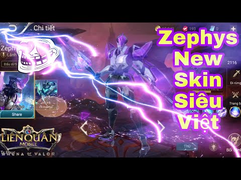 [AoV]|New skin zephys Cybercore| Trang Phục Mới| Zephys Siêu Việt|傳說對決 |RoV|Liên Quân | AoV| Beta 21