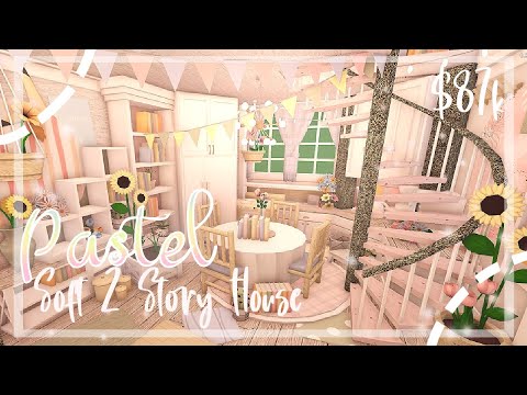 Roblox | Bloxburg: Pastel Soft 2 Story House | House...