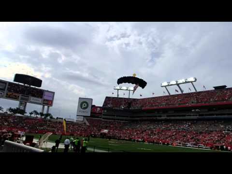 USSOCOM Jump Team at Packers vs. Tampa Bay game