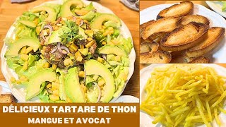 Delicieuse Recette De Tartare Au Thon Mangue Avocat Bou Saff