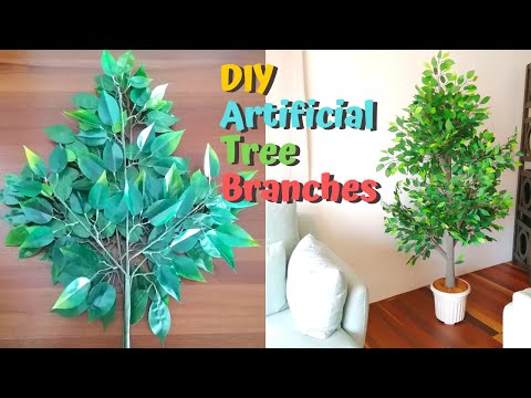 How to Make Artificial tree branches | DIY fake leaf looks real