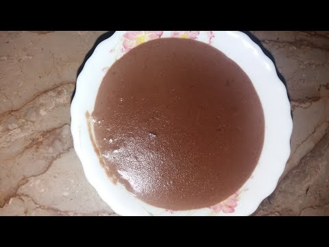 Milk chocolate pudding recipe By Salma Food Secrets.