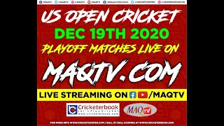 US OPEN CRICKET 2020 Semi Final Live from Central Broward Stadium, Lauderhill, Florida  Day 5