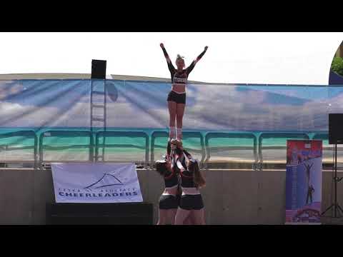 VSK WILDCATS Group Stunts Senior Allgirl Premier at Safari Open Air 2018