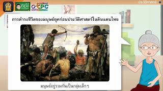 สื่อการเรียนการสอน การตั้งถิ่นฐานและการดำรงชีวิตของมนุษย์ในดินแดนไทยป.4สังคมศึกษา