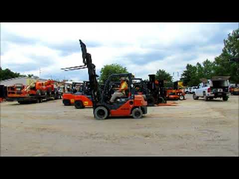 Sold! 2011 Toyota 8FGU25 5,000LB lbs Warehouse Fork / Industrial bidadoo.com