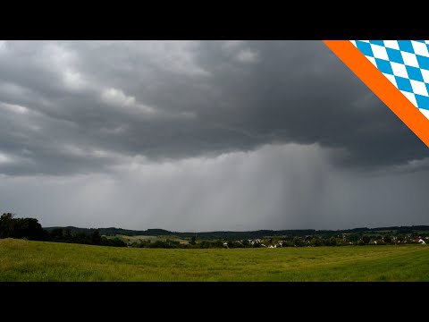 Unwetterserie in Bayern Ende Juni 2021 - Teil 1: Erste Funken