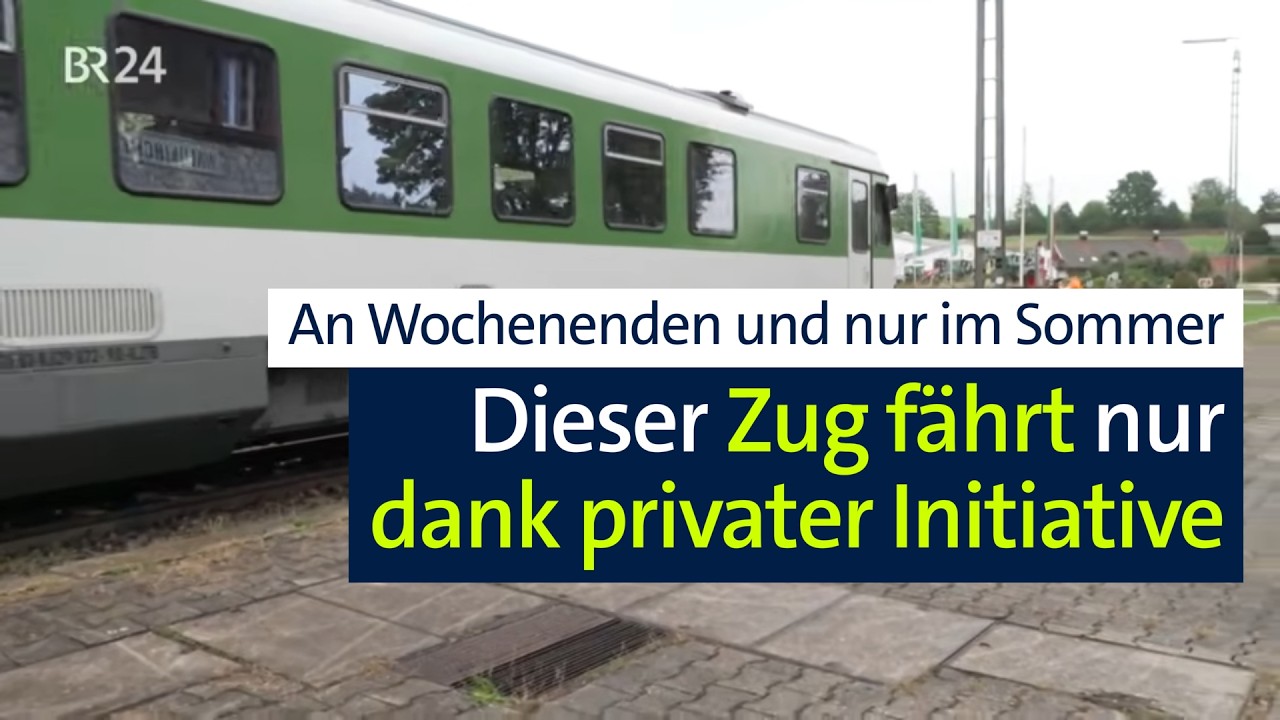 "Freizeit-Bahn": Früher rege gefahren, heute nur dank privater Initiative | Abendschau | BR24