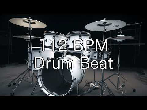 112 BPM Rock Drum Beat for Musical Practise