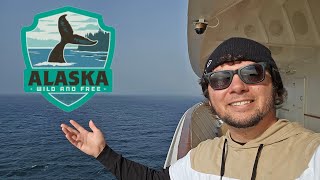 Ruby Princess Alaskan Cruise, Day-4 at Sea. First sign of whales!! Plus, singles night! 