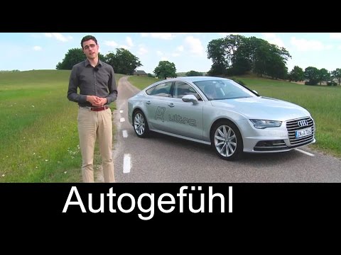 2015 Audi A7 Sportback Facelift test drive review comparing with Mercedes CLS Facelift - Autogefühl