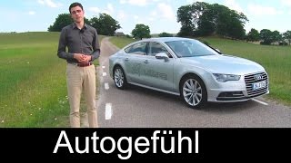2015 Audi A7 Sportback Facelift test drive review comparing with Mercedes CLS Facelift - Autogefühl