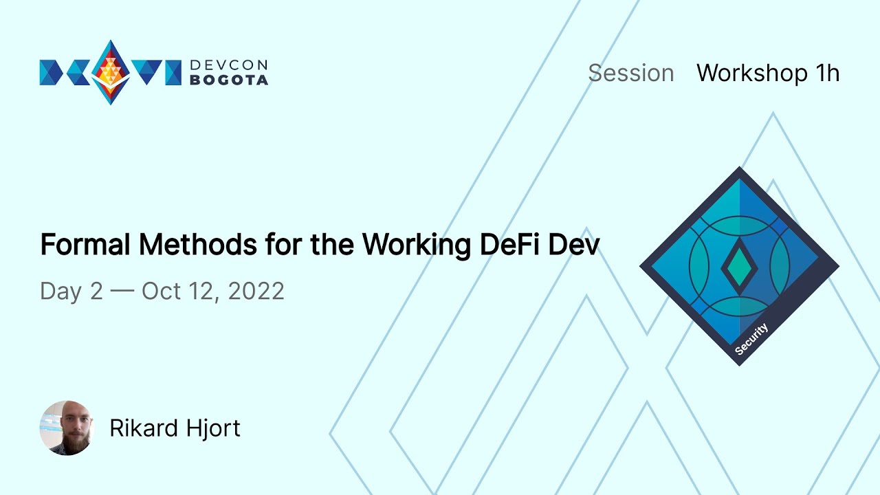 Formal Methods for the Working DeFi Dev preview