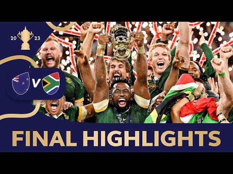 Most DRAMATIC Rugby World Cup final ever | New Zealand v South Africa | Rugby World Cup 2023